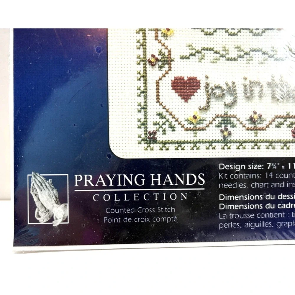 Joy In The Journey Counted Cross Stitch Kit Designs for Needle Praying Hands NOS